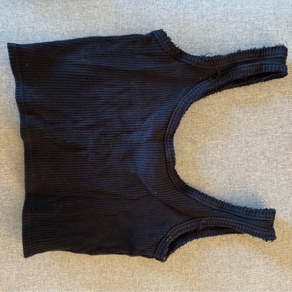 Urban outfitters Black Ribbed Tank